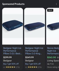 Bedgear Night Ice 1.0 Pillow