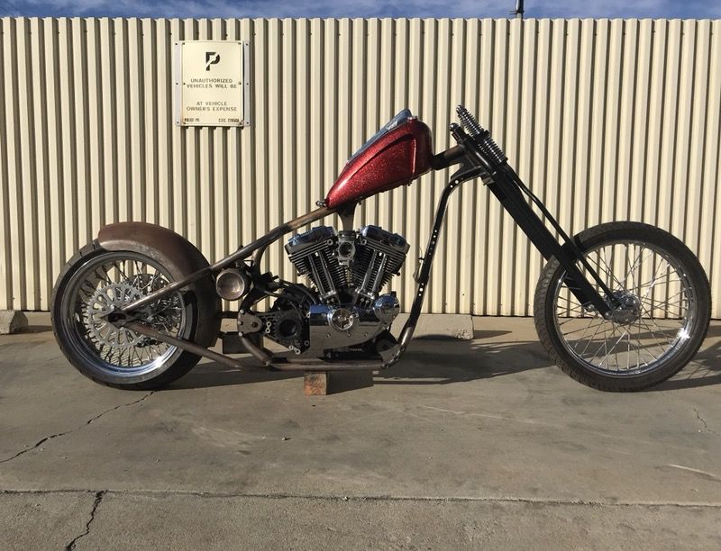 Led Sled Rolling Chassis / Harley Davidson 1200 Sportster Motor / Springer