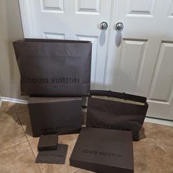 Authentic Louis Vuitton Paper Box And Bags