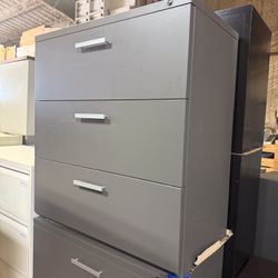 Three Door File Cabinet 