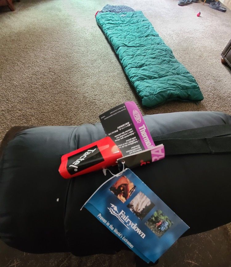 2 Fairydown Sleeping Bags - Selling as a Pair. $200 for both