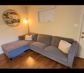 Grey Sectional - Right Facing Chaise