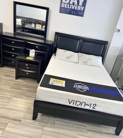 Emily black bedroom set starting at $699
