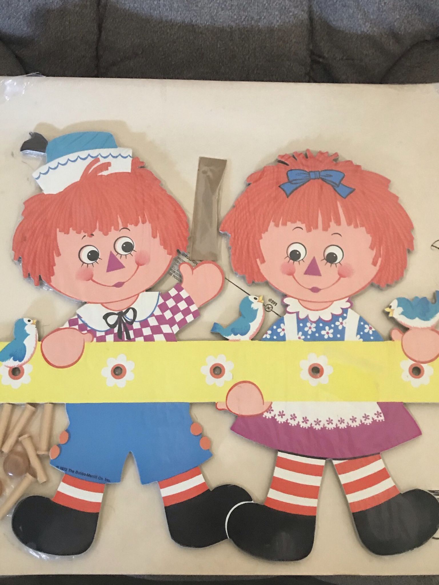 Raggedy Ann And Andy Tidee Ups Packaged