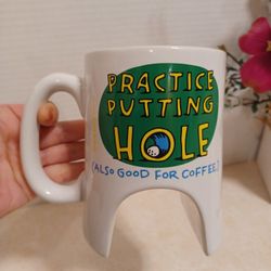 New " Practice Putting Hole " Mug