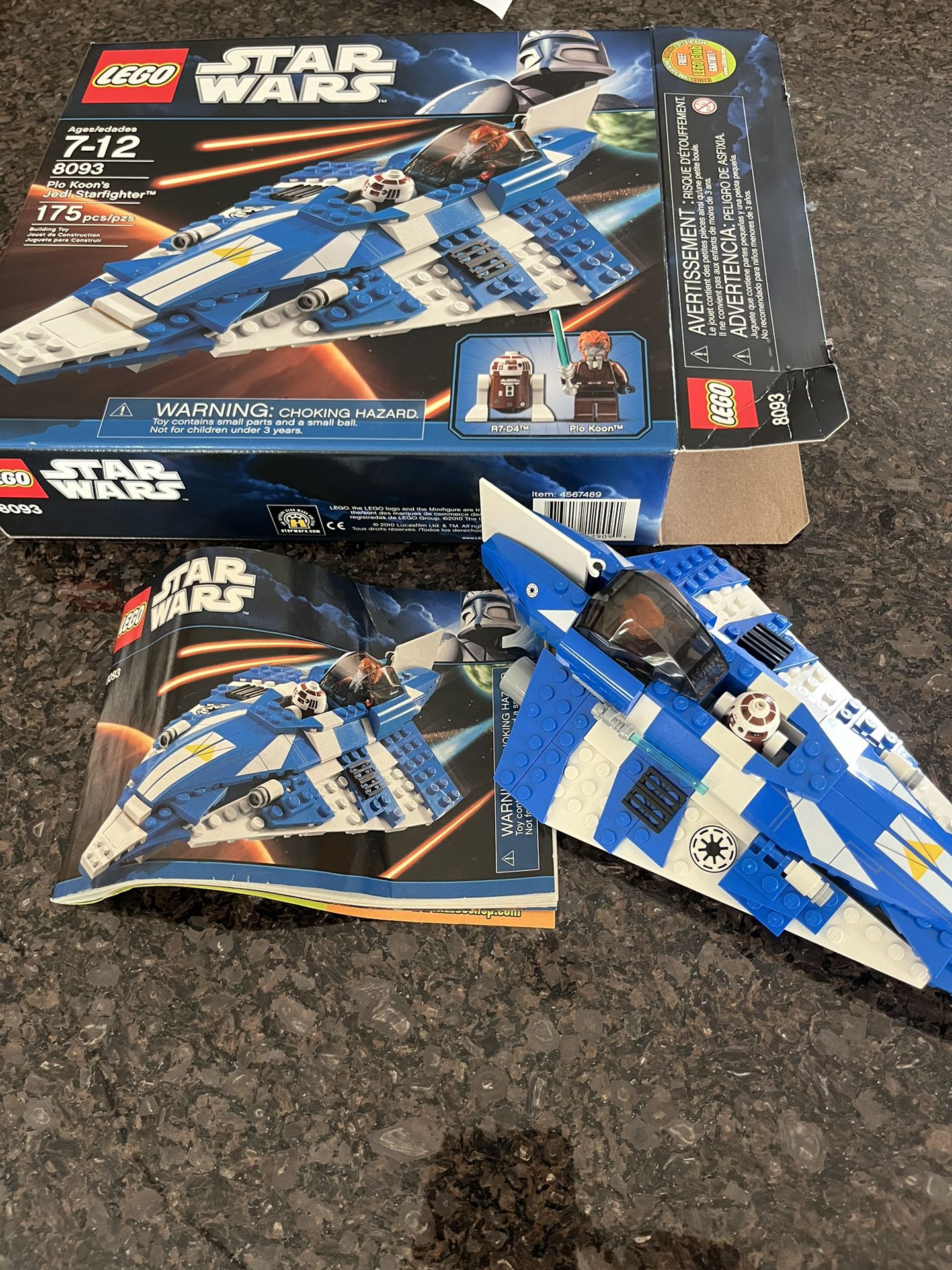 Lego Star Wars Plo Koon Starfighter Lego Set