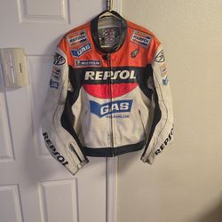 Joe Rocket Repsol Leather Motorcycle Jacket
