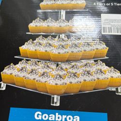 2 Acrylic Cupcake Stands 