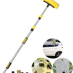  5-12 Foot (20 ft Reach) Car Wash Brush with 12-Inch Soft Bristle