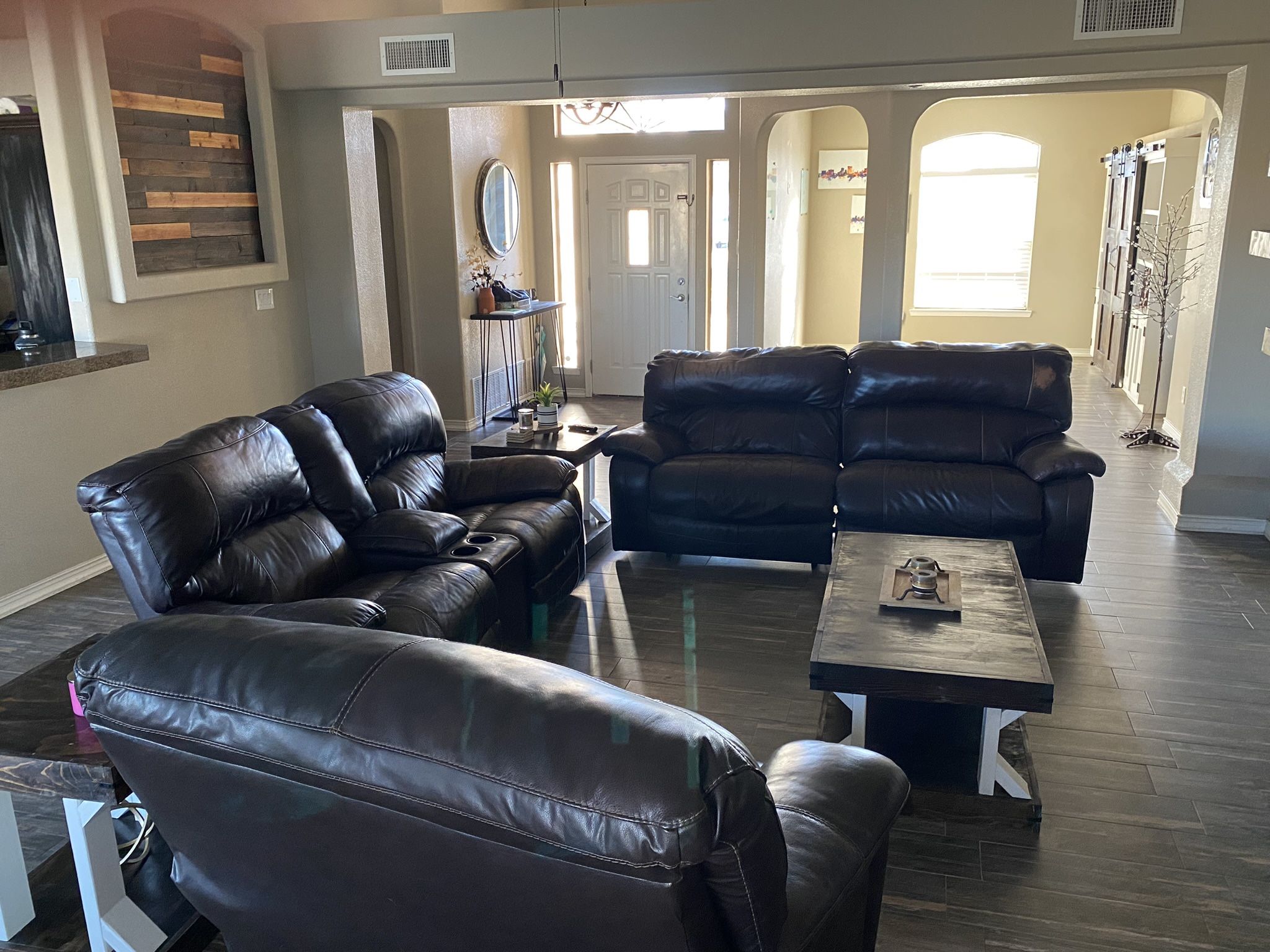 Leather recliner Sofa Set