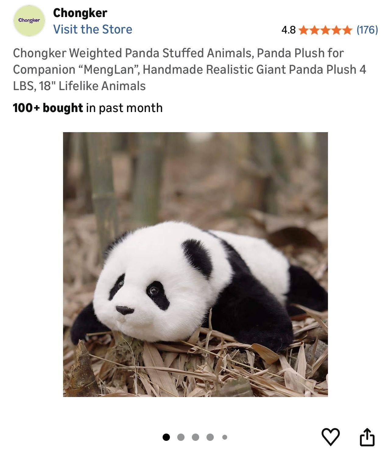 Menglan Panda Weighted – Ultra Realistic Collectible
