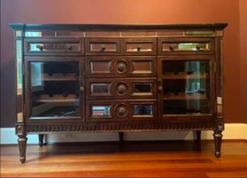 Mirrored Wine Buffet