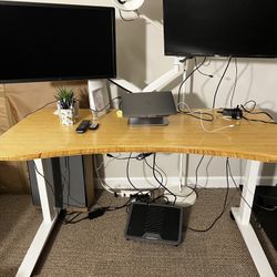 Fully Jarvis Bamboo Adjustable Standing Desk