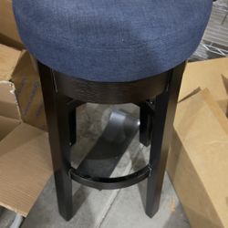 Very Nice Stool Solid Wood And Swivel Chair Super Cushioned