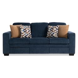 Homeworks Navy 83'' Sofa with USB & USB-C Ports