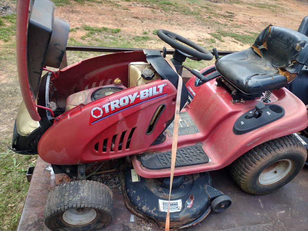 Troy Built And Yard Machine Riding Mower For Parts Or Repair 