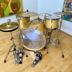 Ludwig Accent Custom Complete Drum Set 26 14 16 14” Lacquer Finish Zildjian K Crash Mixed Cymbals Pdp Throne Double Pedal $800 Cash In Ontario 91762. 