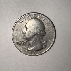 1966 Quarter w/ Mint Error (missing letter) read description