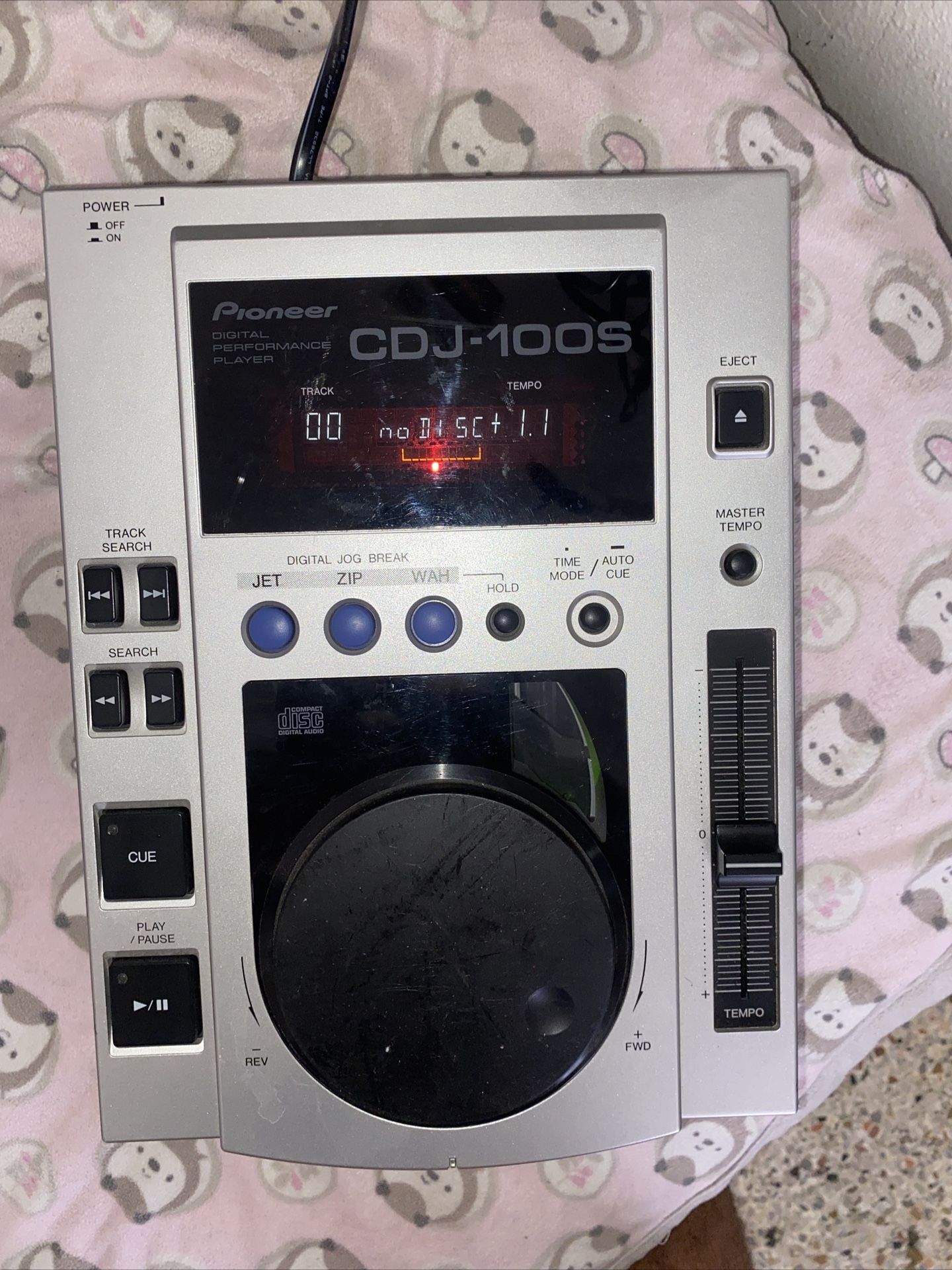 Pioneer DJ CDJ-100S Professional CD Player silver Compact Disc Player used JAPAN