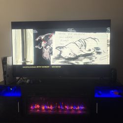 Tv & Fireplace Entertainment Center. 