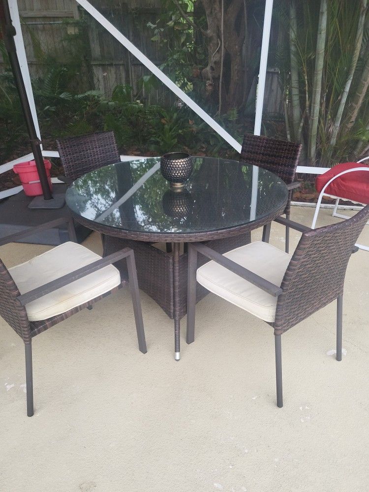 Table 4 Chairs Plus Cushions