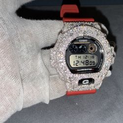 G shock Watch With Moissanite diamonds 