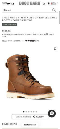 Ariat steel toe boots
