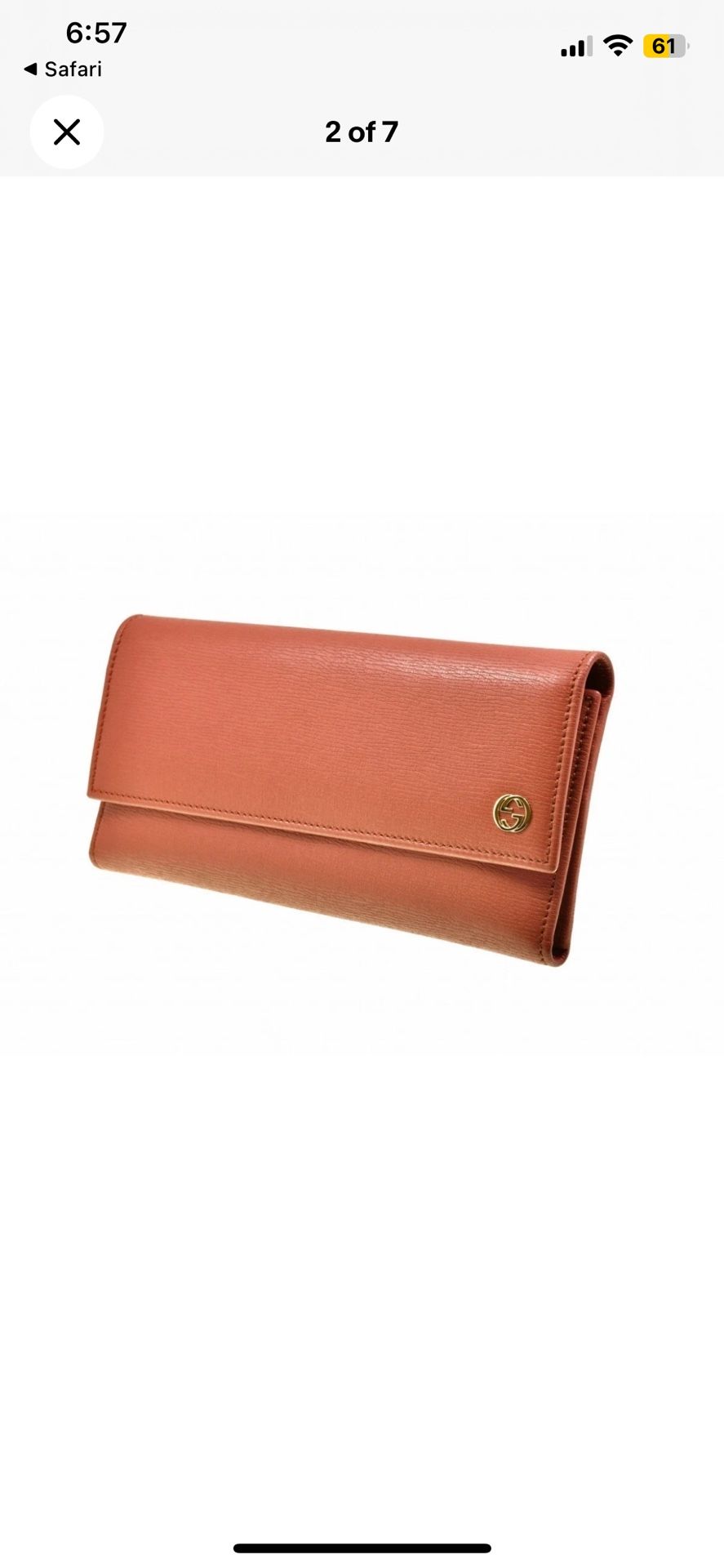 Gucci Wallet With Chain In Box