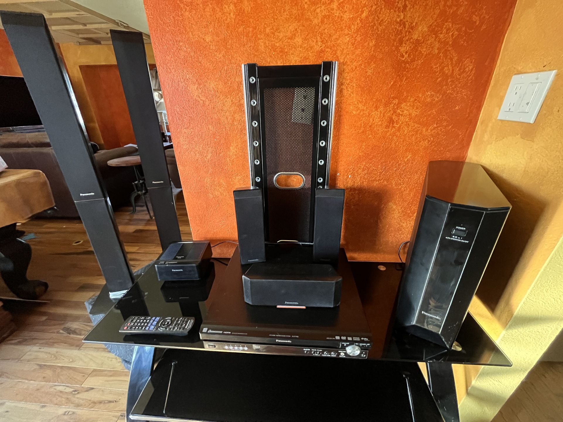 panasonic sc-pt1050 complete home theater system