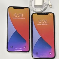Factory unlocked apple iphone X 64 gb, store warranty! $260 each 