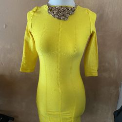 Yellow Bodycon Dress