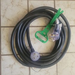 240 Extension Cord  New Has Adapter If Needed 