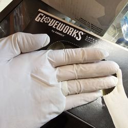 White latex gloves small