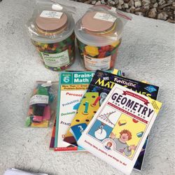 Math Books-centimeter Cubes-pattern Blocks