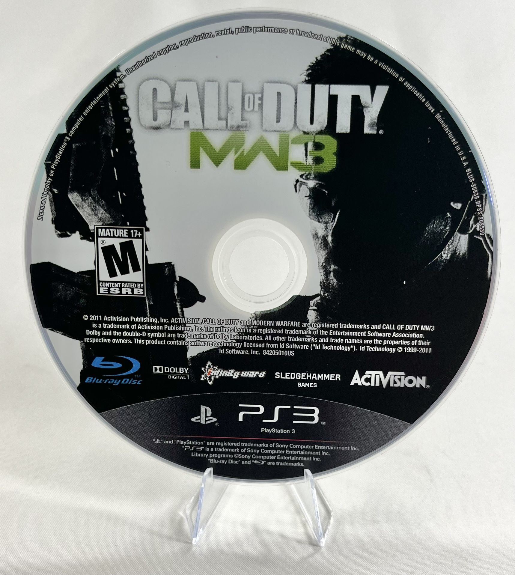 Call of Duty: Modern Warfare 3 PlayStation 3 PS3 Video Game Disc Only Tested
