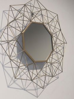 Matte Gold Octagon Mirror 26" n Diameter