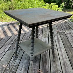 Antique Oak Plant Stand