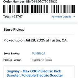 SEGWAY MAG G30P kick scooter