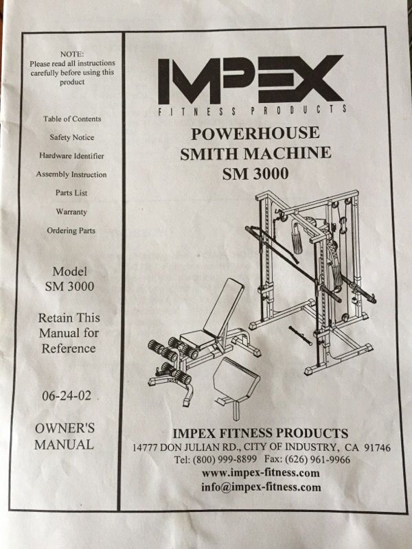 IMPEX Powerhouse Smith Machine 3000