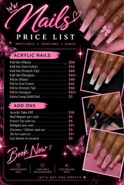 Me get your nails done  today!