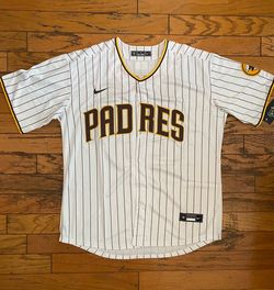 White pinstripe San Diego padres