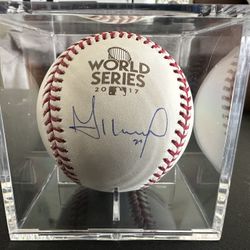 JOSE ALTUVE HOUSTON ASTROS WORLD SERIES RAWLINGS AUTOGRAPHED BASEBALL W/COA  889