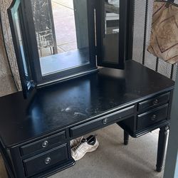 Black Makeup Vanity 