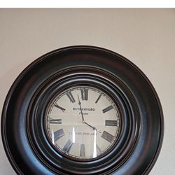 Rutherford Wooden Clock 