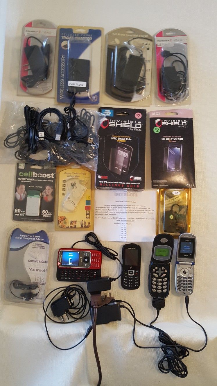 Most Are Brand New 116 Dated Phone's, Accessories & Chargers All Brand's And Sizes