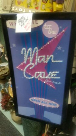 Mancave sign.