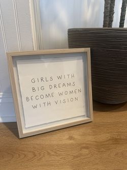 Framed Inspirational Quote