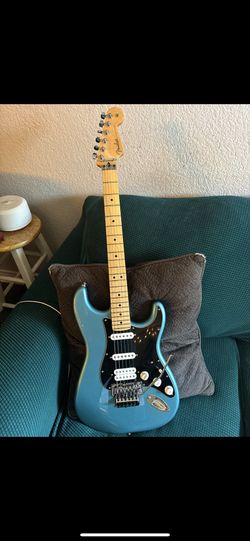 Used Fender Player Stratocaster HSS Floyd Rose TIDEPOOL Solid Body Electric Guitar
