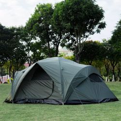 Large Family Camping Tent – 4–6 Person Outdoor Tent with Screened Windows
