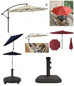 Umbrellas ( beige , navy blue , red(led) wine ) read description